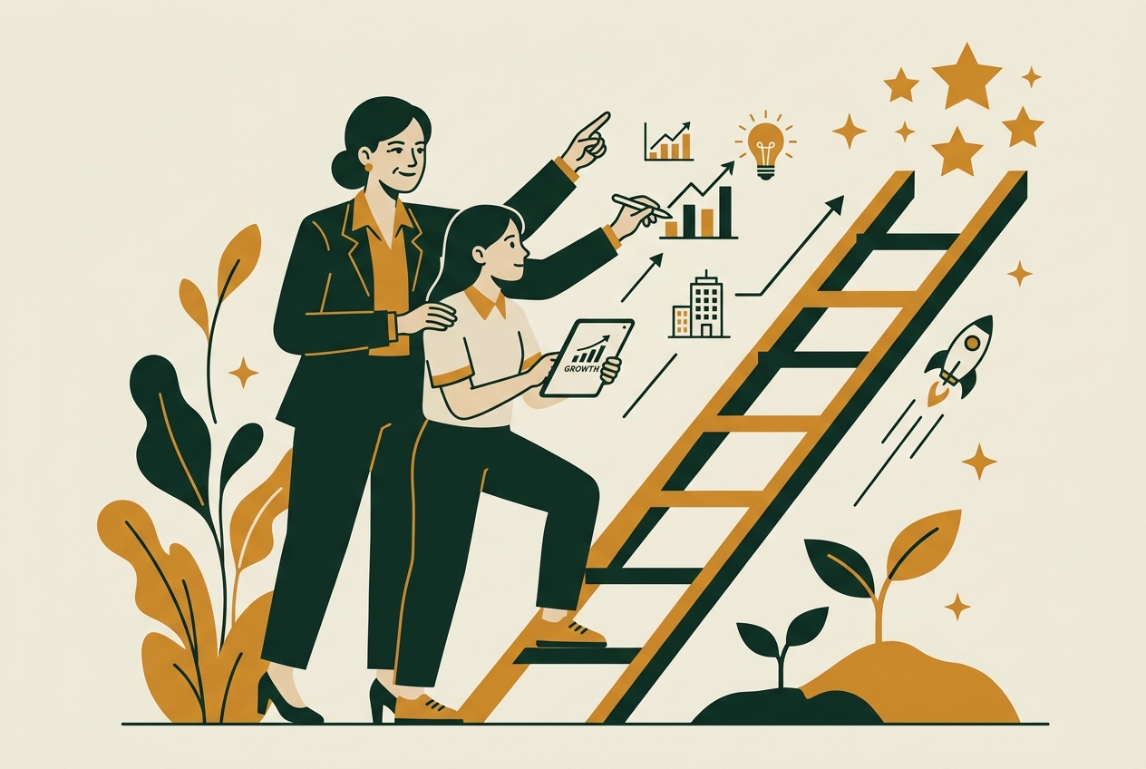 Se faire accompagner et guider par des mentors expérimentées.