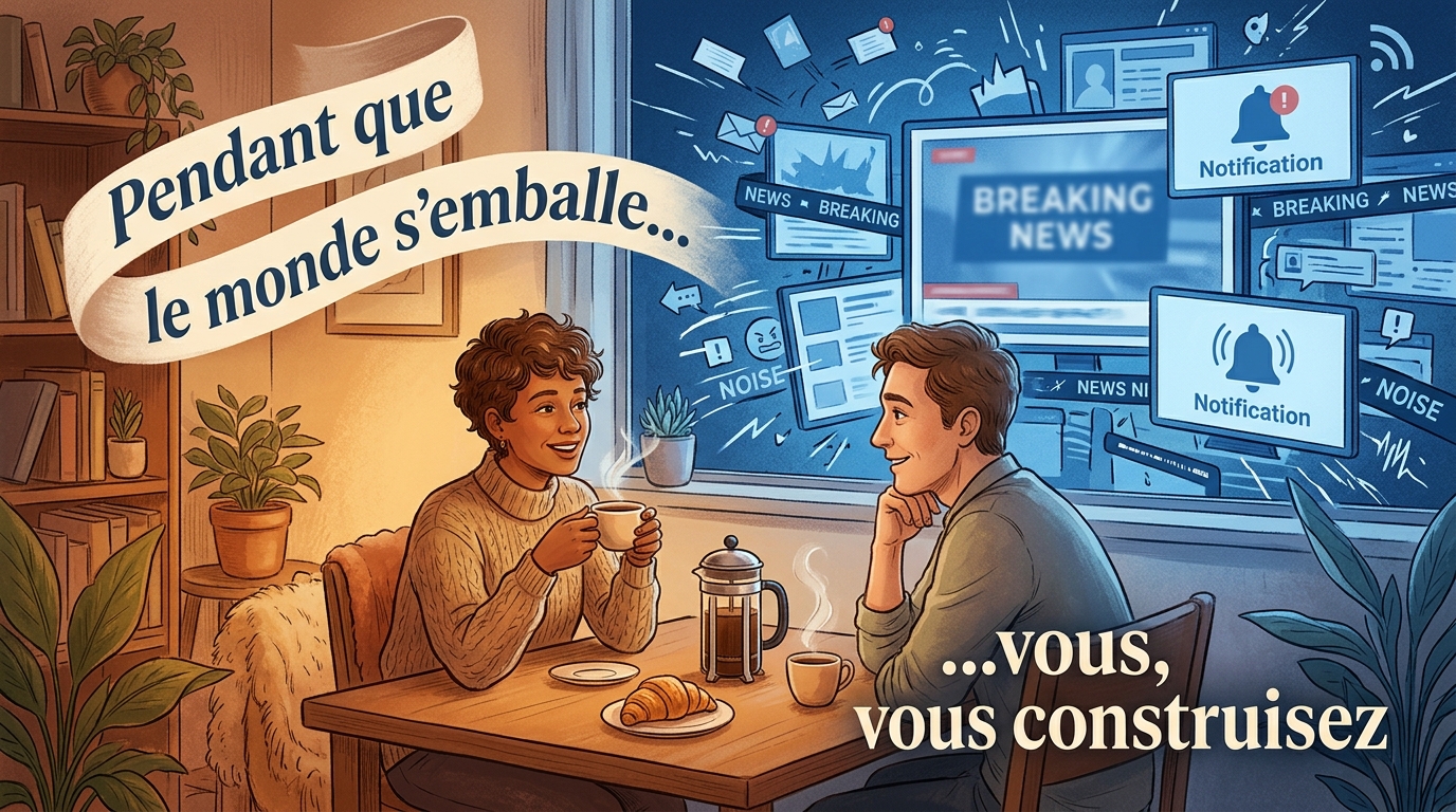 Pendant que le monde s'emballe, vous construisez en profondeur