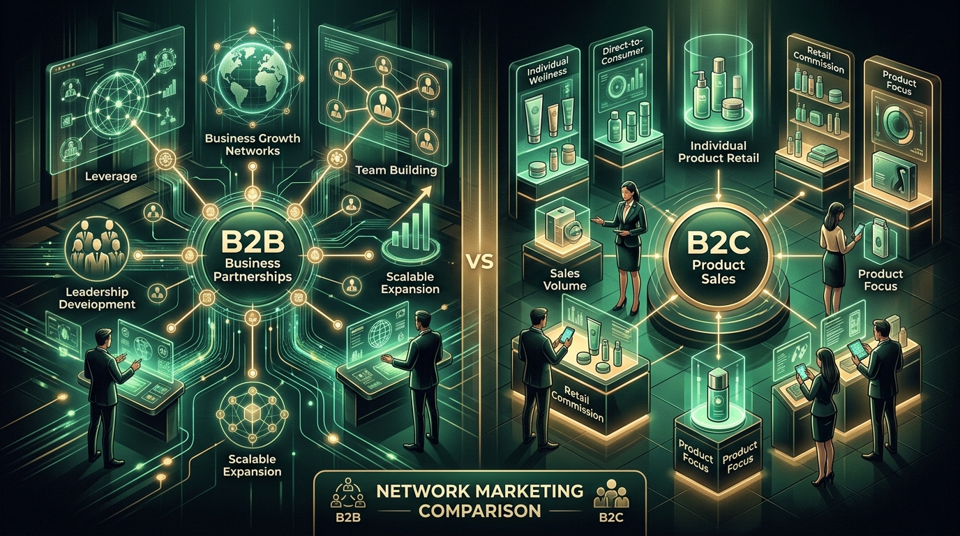 Comparaison Stratégie B2B vs Vente B2C