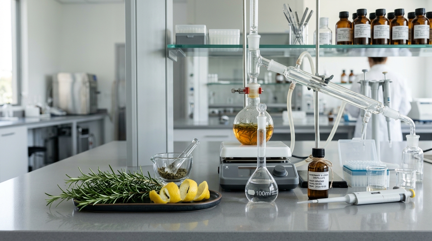 Analyse scientifique et contrôle de pureté des huiles essentielles