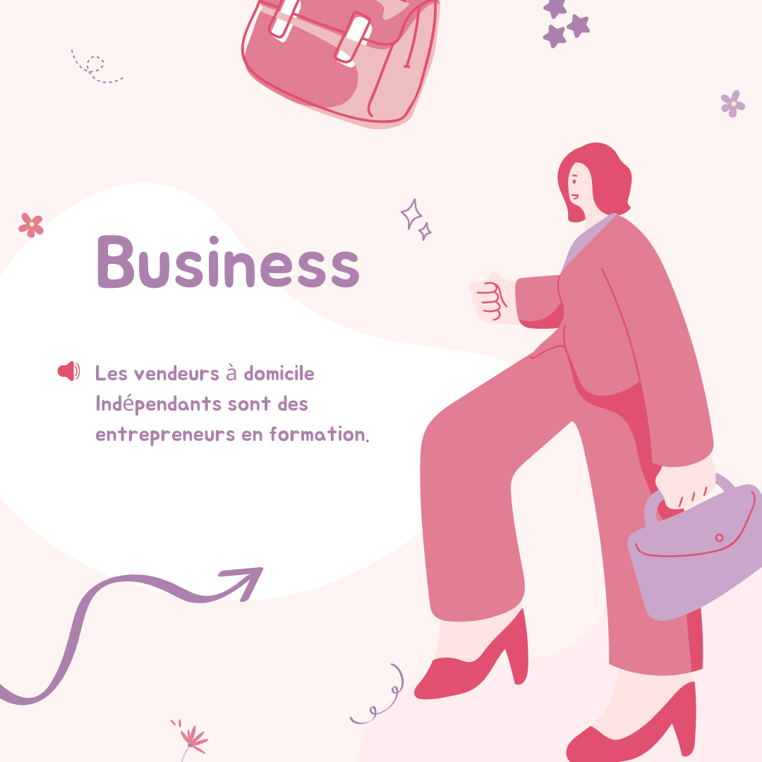 Pink Playful Illustration Business Dictionary Insagram Post